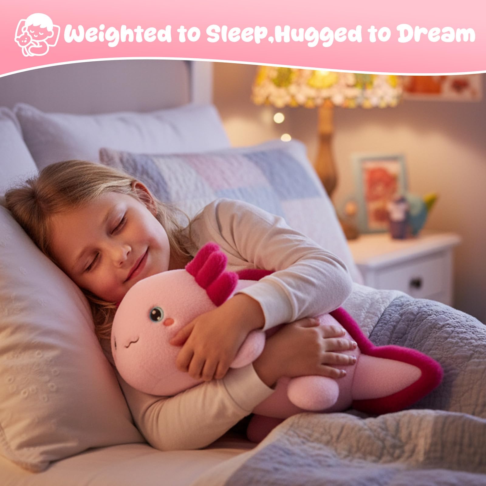 SQEQE axolotl bedroom decor adds playful room accent