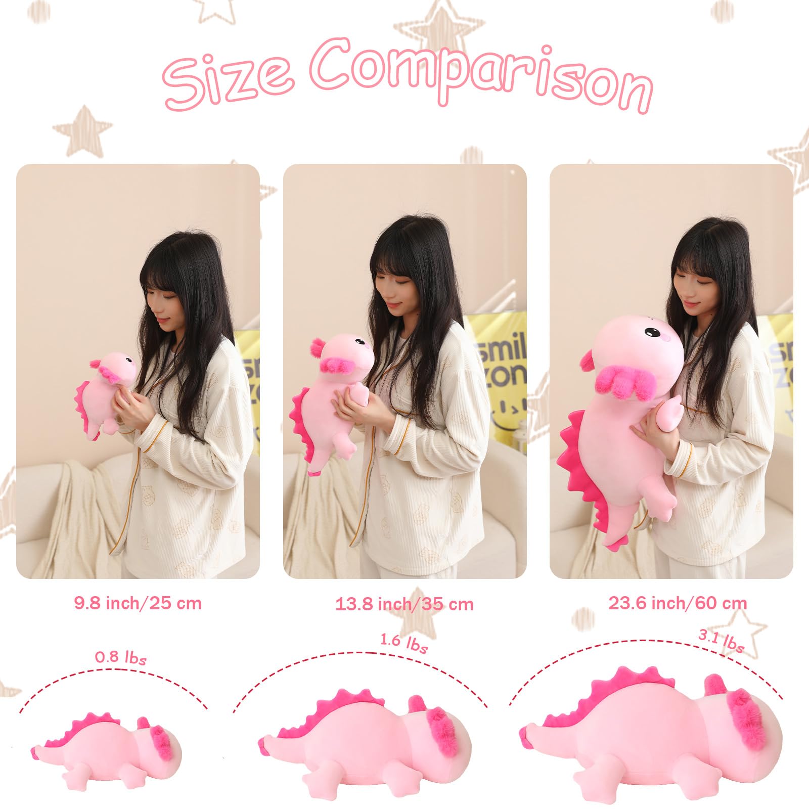 SQEQE weighted axolotl plush folded into a pillow for reading, napping, or movie time