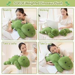 SQEQE weighted dinosaur plush 23.6-inch giant cuddle centerpiece