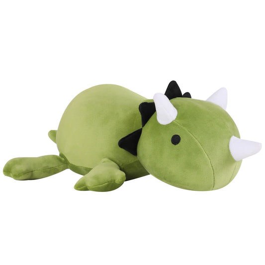 SQEQE weighted dinosaur plush front view, cozy cuddle buddy for kids