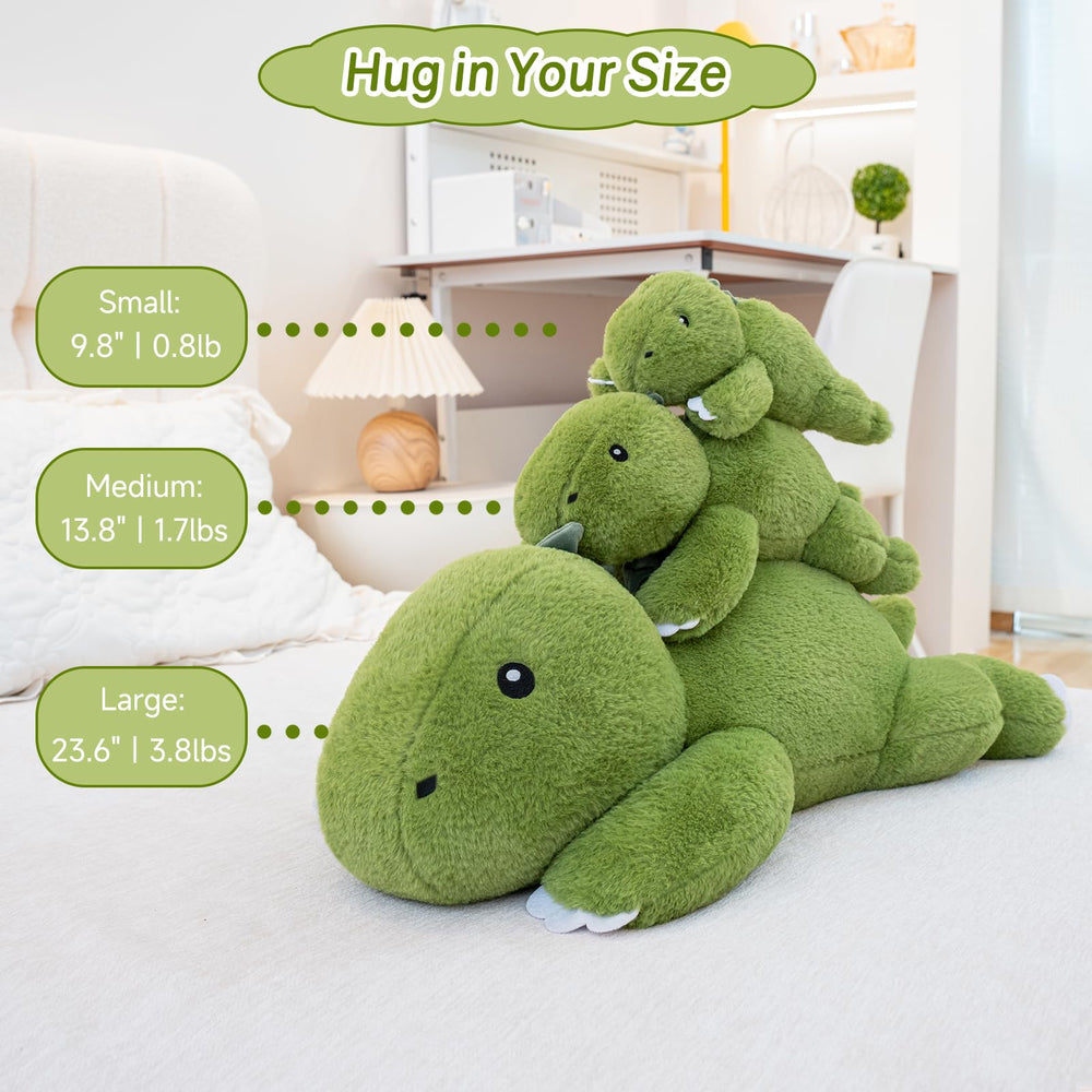 SQEQE weighted dinosaur plush giant T-Rex offering soft, huggable comfort