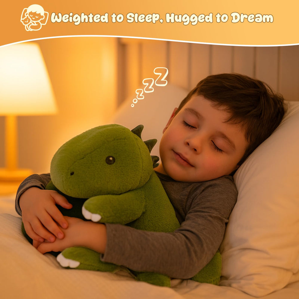 SQEQE weighted dinosaur plush in car for on-the-go comfort