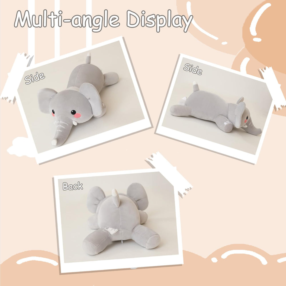 SQEQE weighted elephant plush comforts both kids and adults