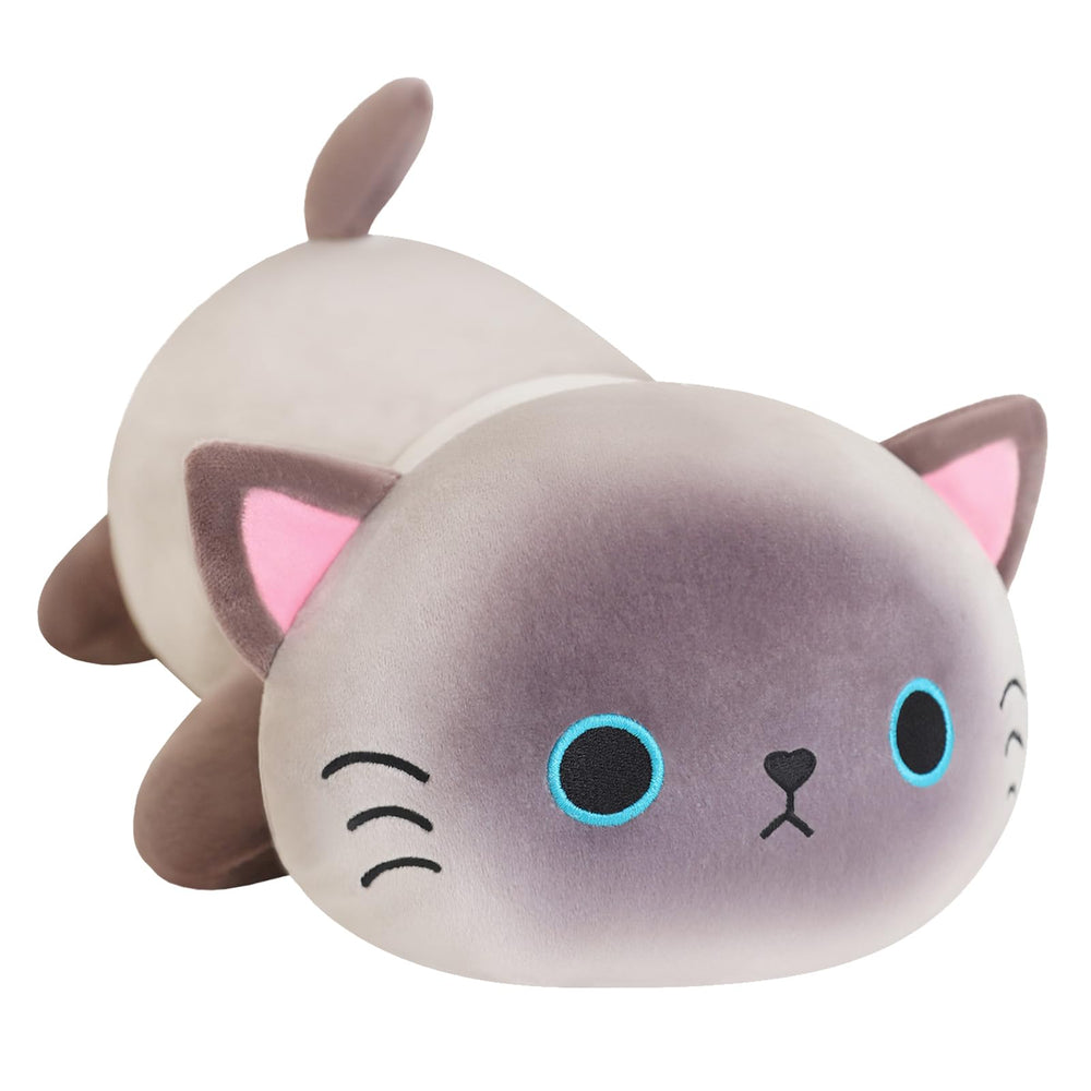 SQEQE weighted Siamese cat plush front view for cozy hugs and calm moments