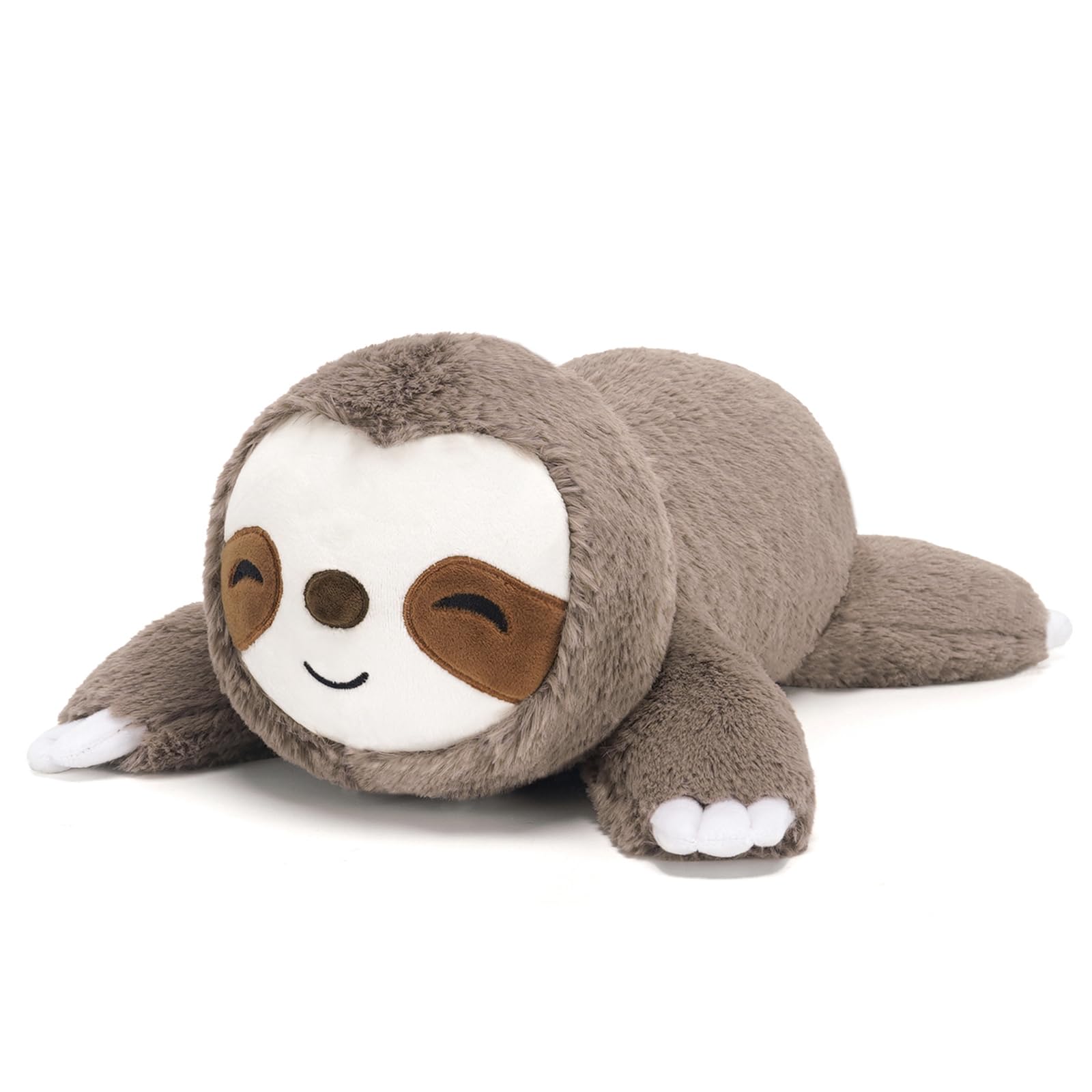 SQEQE weighted sloth plush, 9.8-inch, showing a cozy hug ideal for calm moments.