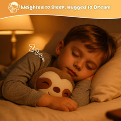 SQEQE desk companion sloth plush perched on a shelf for tranquil decor