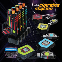Squad Hero charging station keeps all laser tag gear powered in one hub.