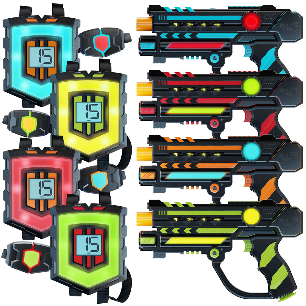 Squad Hero night flashlight aids nighttime games in dim settings.