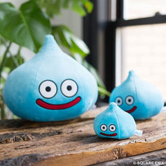 Square Enix Dragon Quest Smile Slime Plush Small, close-up fabric, showcasing soft texture for cozy moments.