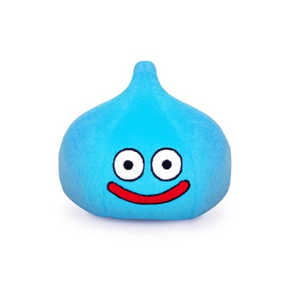 Square Enix Dragon Quest Smile Slime Plush Small, front view, ideal cuddle companion for fans.
