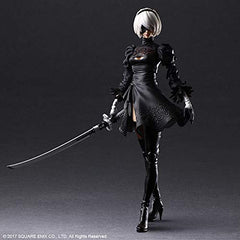 Square Enix NieR Automata 2B Deluxe figure articulation points support dynamic poses