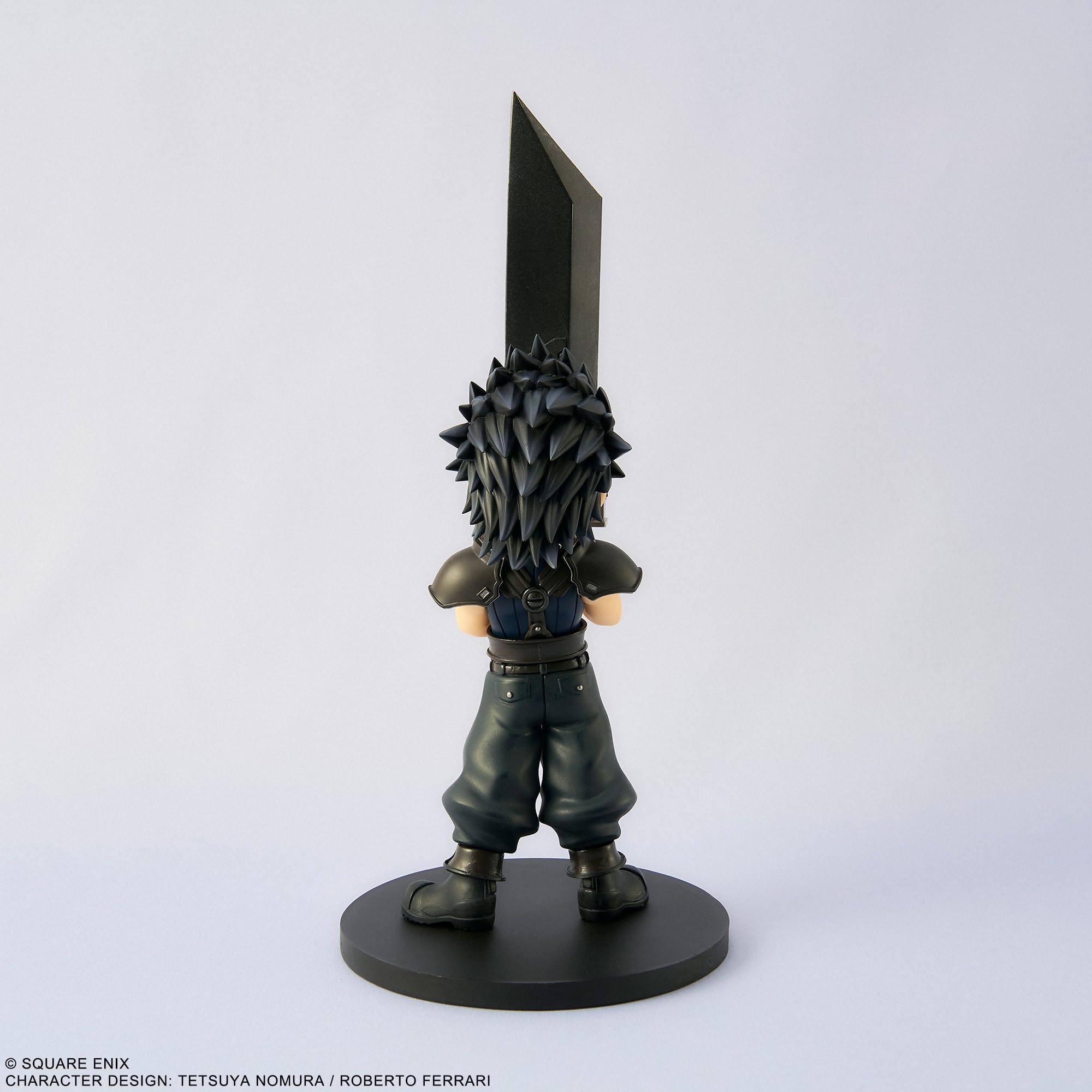 Square Enix Zack Fair figure with buster sword detailed sculpting