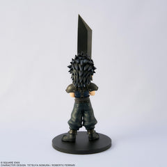 Square Enix Zack Fair figure with buster sword detailed sculpting