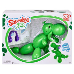 Squeakee Dino roars back, showcasing responsive play moments.
