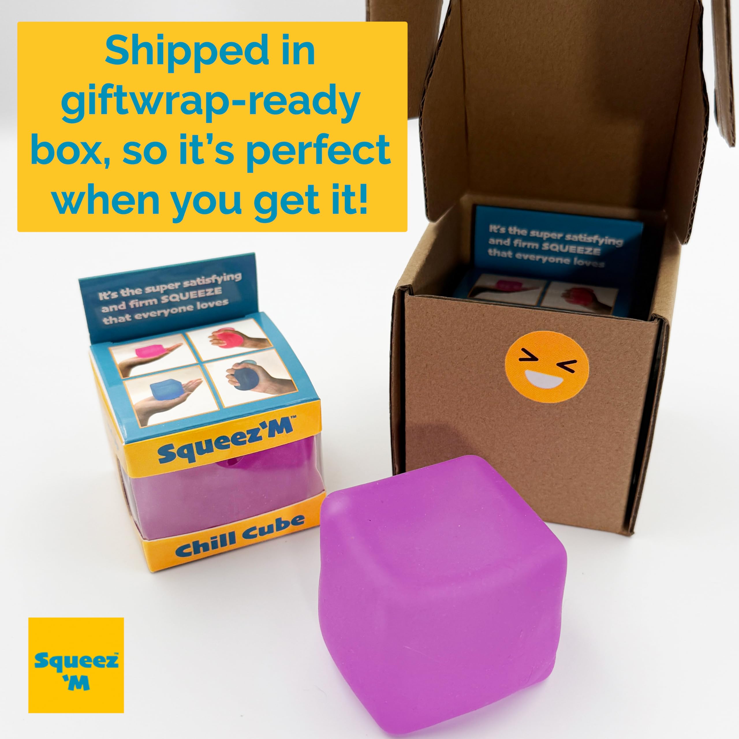 Squeez'M Chill Cube pocket-ready for quick focus moments