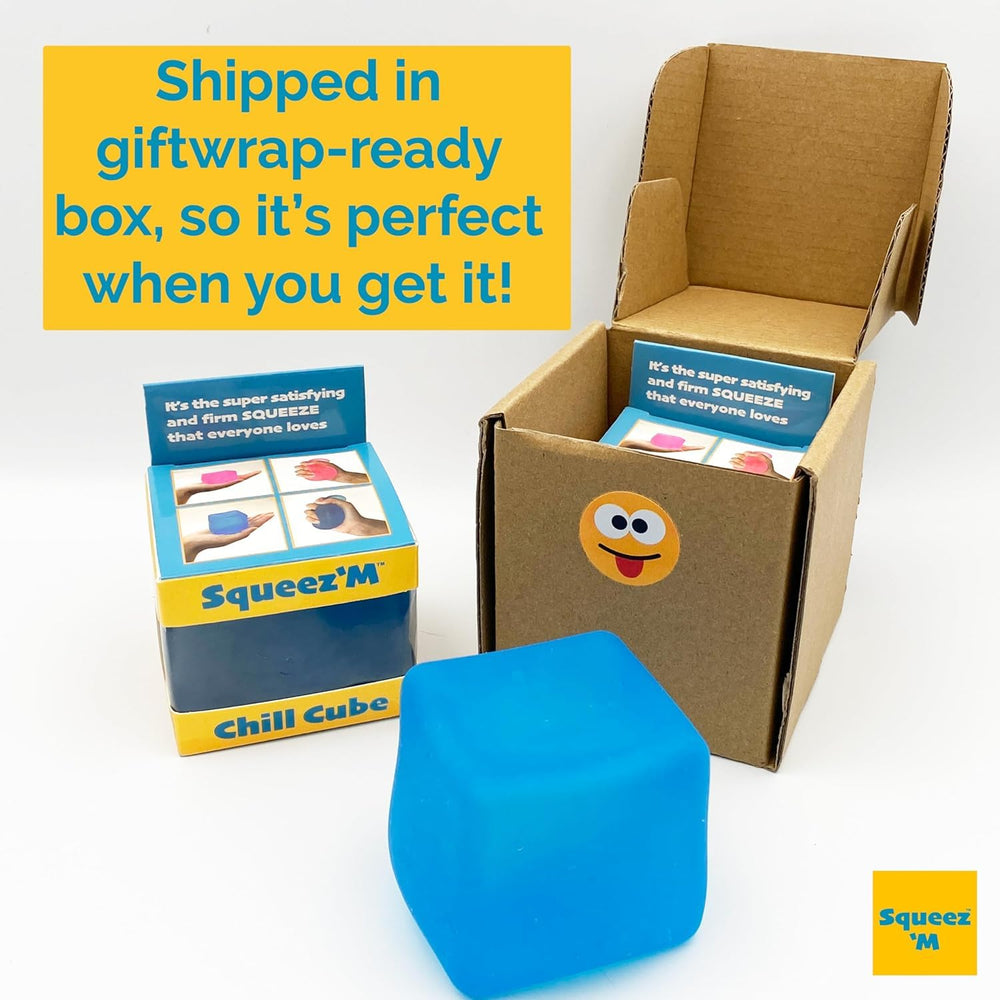 Squeez'M Chill Cube safety label affirms ASTM-certified kid-safe design.