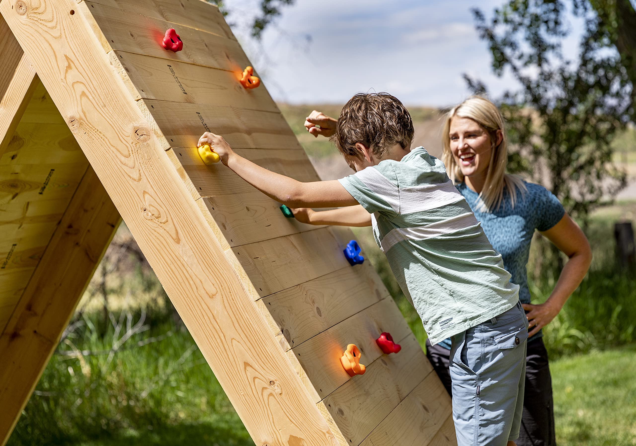 Squirrel Products obstacle course idea complements existing play sets.