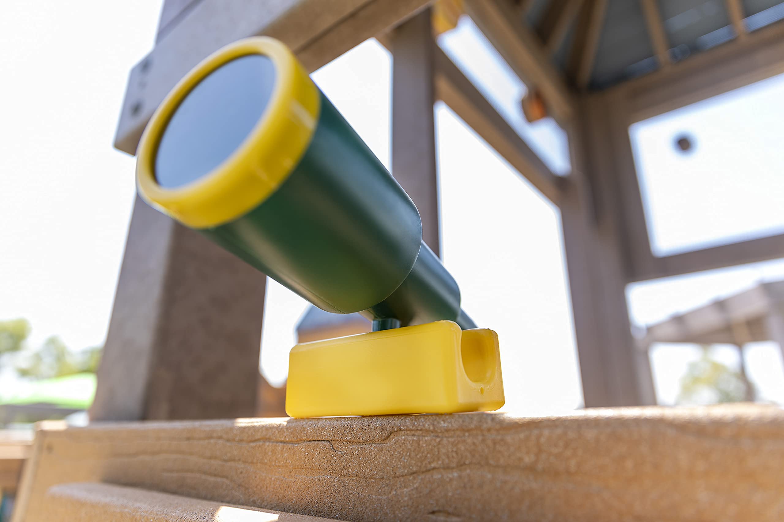 Weather-ready pirate telescope adds a timeless swing-set accessory for outdoors
