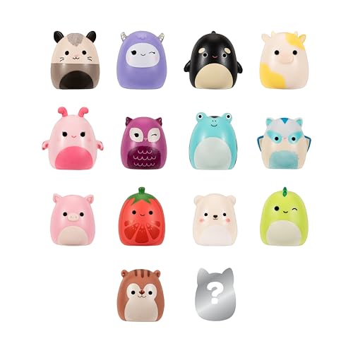 Squish-a-longs 1-inch mini-squish set on display for play and collection.