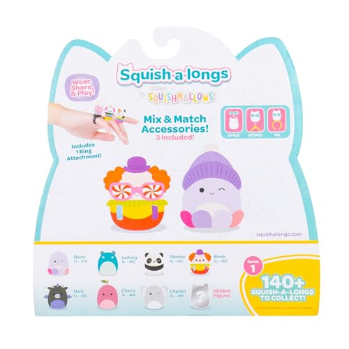 Beanie accessory gives cozy style to a tiny Squish-a-longs.