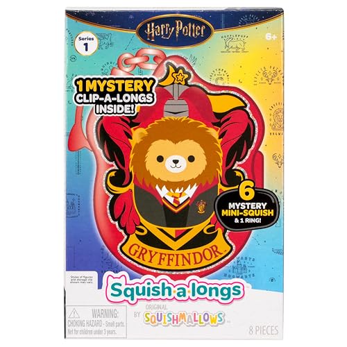 Squish-a-longs Gryffindor Lion with Scarf Mini-Squish for portable fun