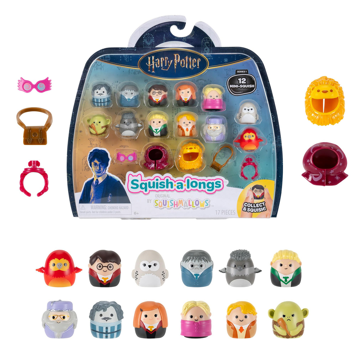 Squish-a-longs Harry Potter mini-squish Harry Potter figure, portable on-the-go play.
