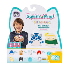 Diego the aqua elephant mini-Squish ready for travel fun.