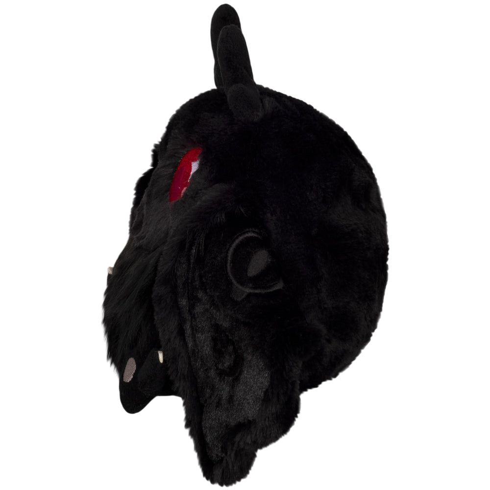 Squishable Mini Baby Mothman wing-magnets close-up shows wing-fold feature for hugs.
