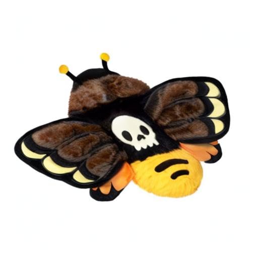 Squishable Death's Head Hawkmoth 9-inch plush ready for gifting