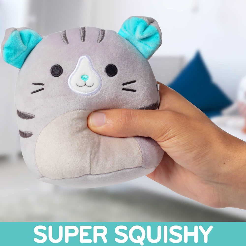 Squishmallows 5-inch Cheeseburger plush, travel-friendly cuddle buddy