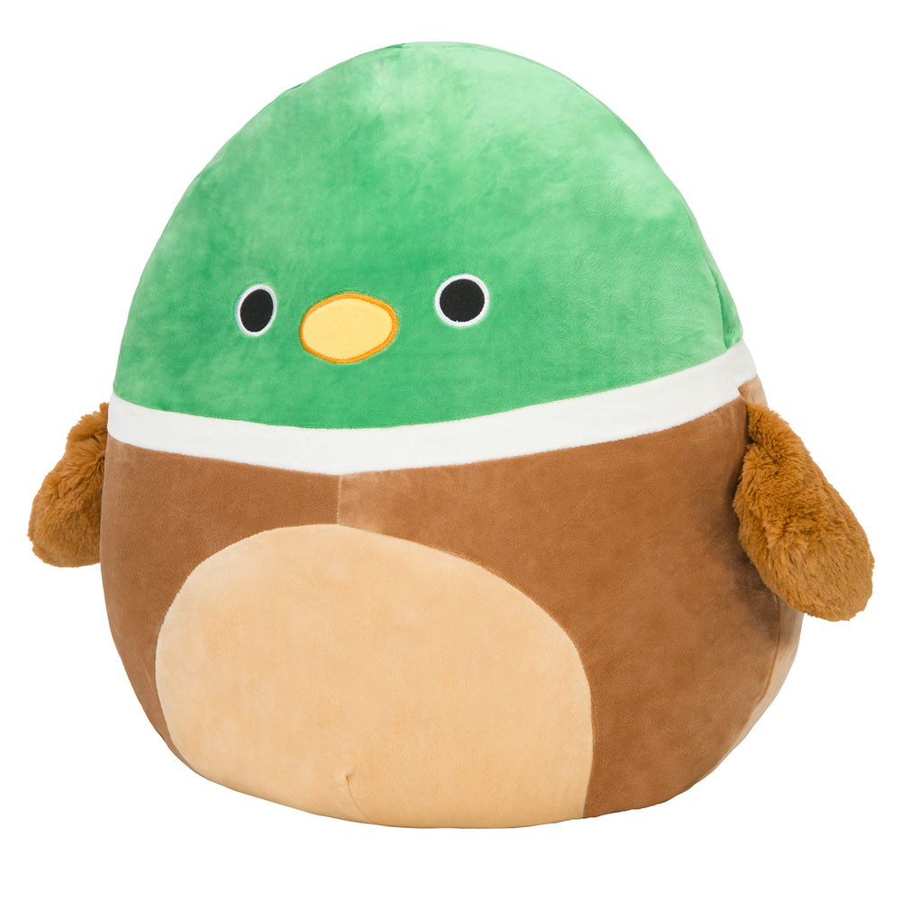 Avery Mallard Squishmallows plush in a snuggle pose for comforting play
