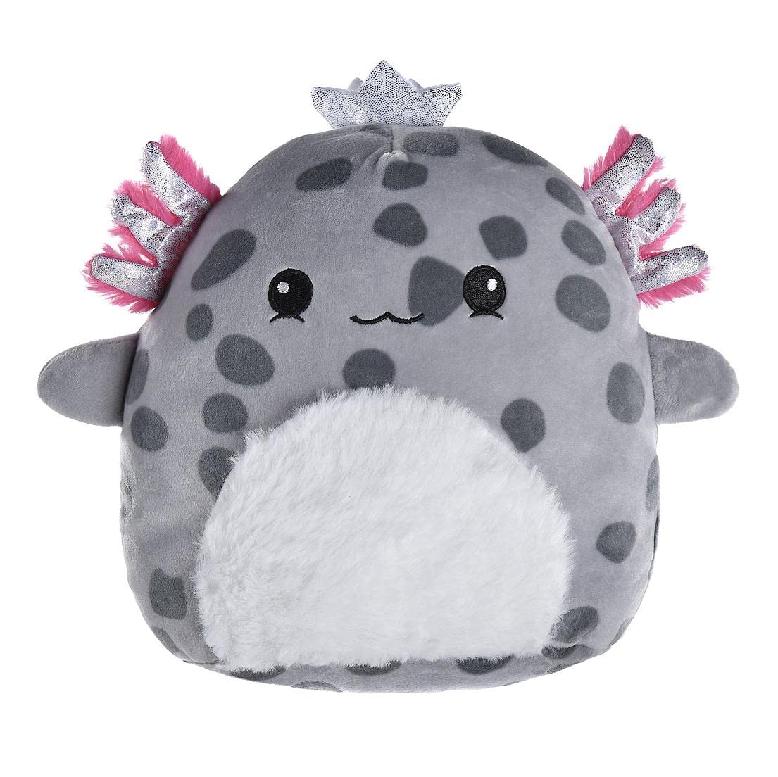 Limited edition Squishmallows axolotl packaging shown, perfect for display or gifting.