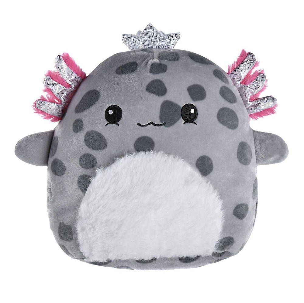 Limited edition Squishmallows axolotl packaging shown, perfect for display or gifting.