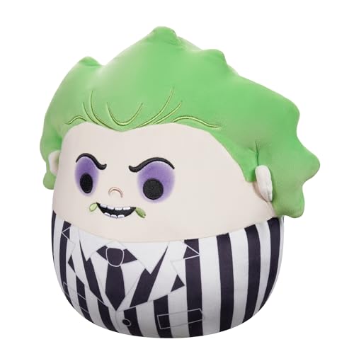 Squishmallows Beetlejuice 10-inch plush side view, ideal for shelf display.