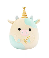 Squishmallows Belana Cow 8-inch plush—soft, cuddly companion for playtime