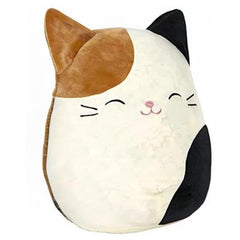 Squishmallows Cam the Cat plush, close-up of squishy texture.