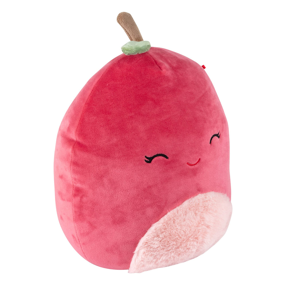 Squishmallows Cherry Plush close-up showing bright, collectible face.
