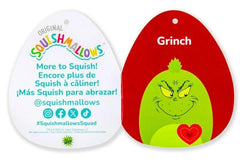 Squishmallows Christmas Grinch 5-inch plush adds room decor charm.