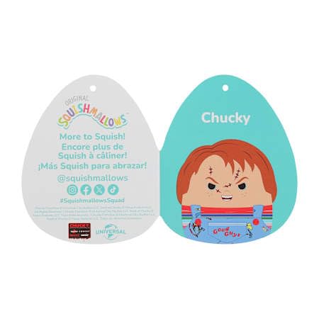 Squishmallows Chucky Halloween 7-inch plush gift-ready for kids and collectors