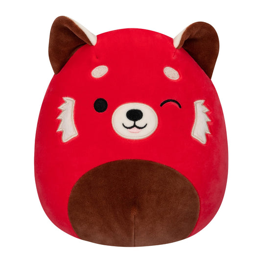 Squishmallows Cici winking red panda plush ready for cuddles and travel.