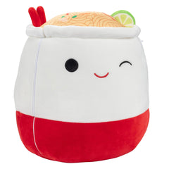 Squishmallows Daley ramen noodles plush provides soft, squeezable travel companion.