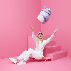 Squishmallows Daxxon ultrasoft plush provides comforting snuggles during movie nights.