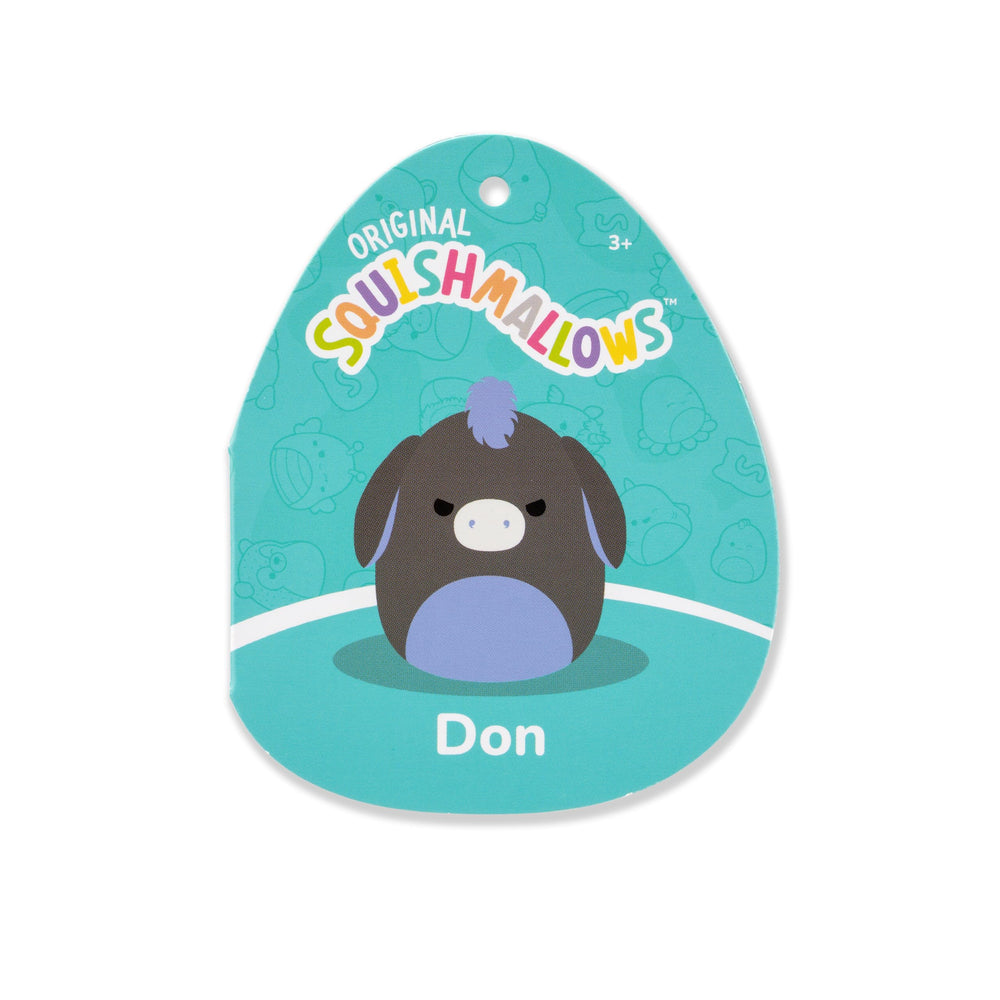 Squishmallows Don official seal indicating authentic Jazwares plush