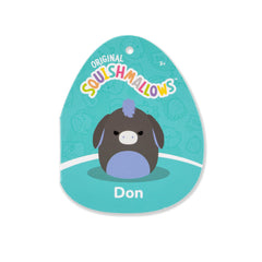 Squishmallows Don official seal indicating authentic Jazwares plush