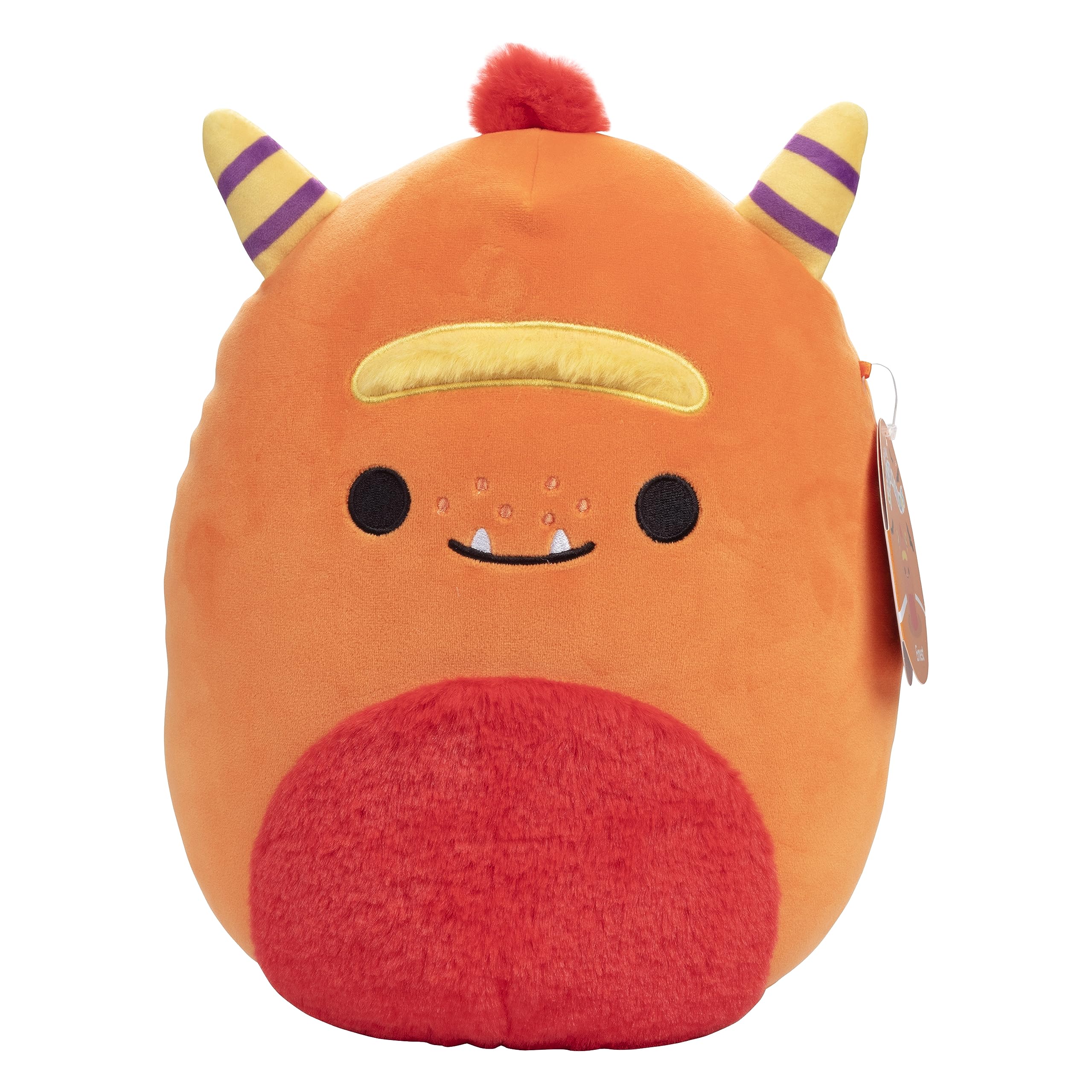 Squishmallows Ernest the Love Monster plush closeup hug, soft and cuddly.
