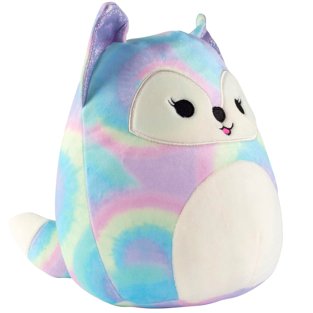 Squishmallows Felexine Rainbow Fox full-body 8-inch plush, versatile for hugs.