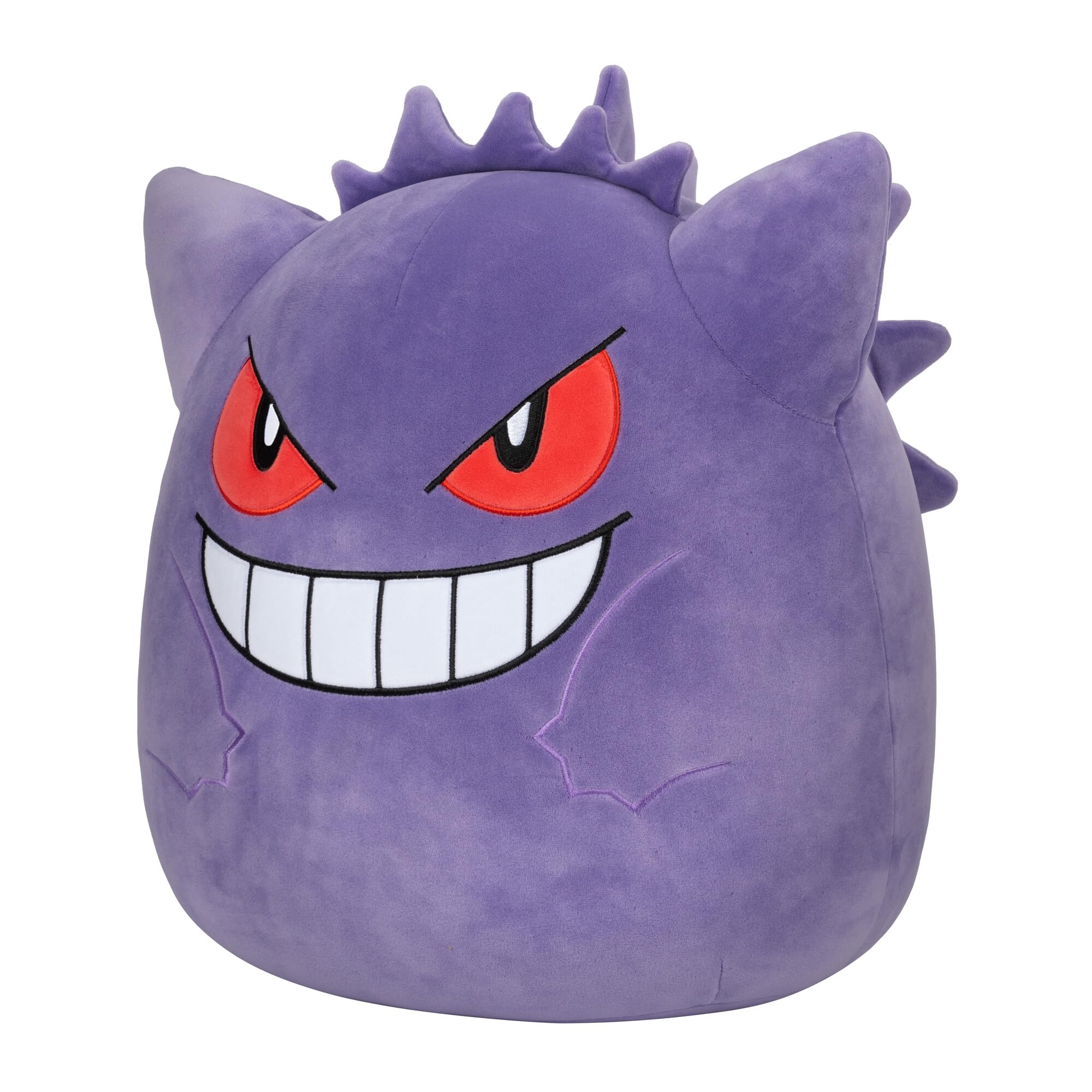 Gengar plush soft fabric close-up highlighting plush texture.