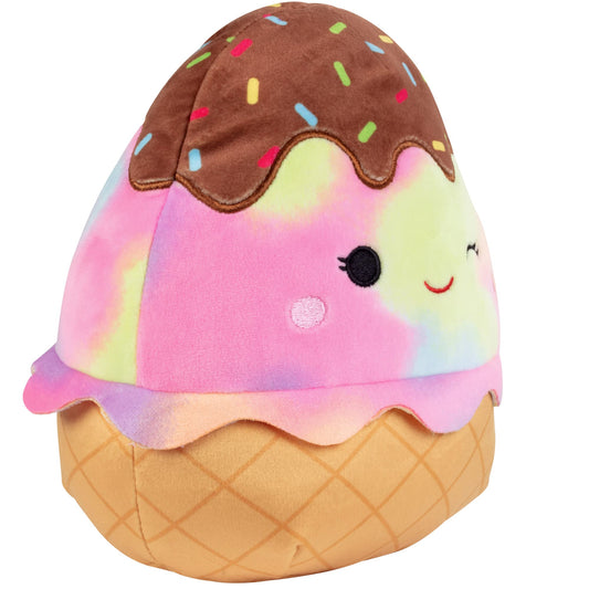 Squishmallows Glady ice cream plush side angle, ideal travel companion on trips
