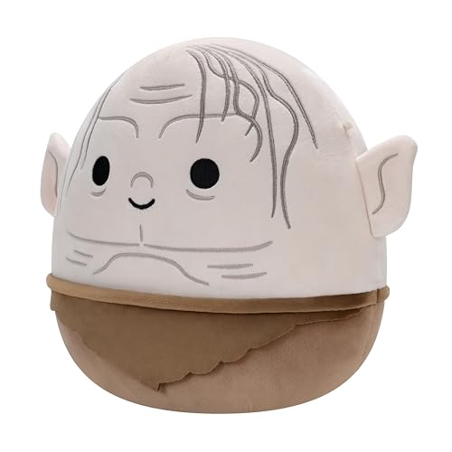 Squishmallows Gollum 10in plush side view great for shelf display.