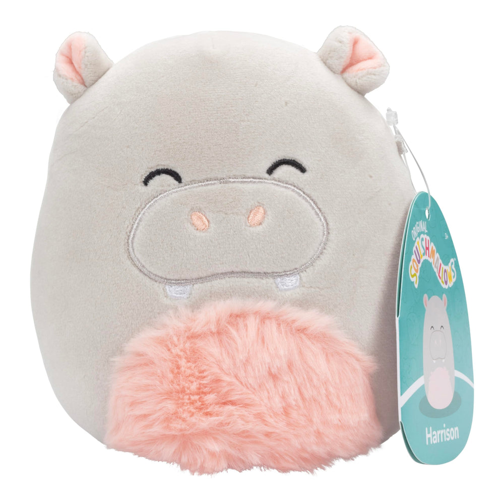 Harrison the Hippo 5-inch Squishmallows plush — ultra-soft cuddle buddy for kids and travel